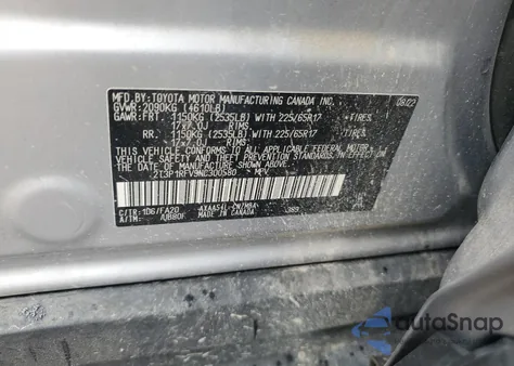 2022 Toyota Rav4 Xle from USA, damaged, VIN 2T3P1RFV9NC300580